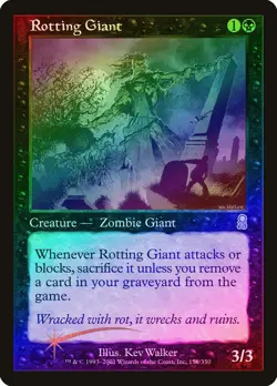 Rotting Giant FOIL Odyssey PLD Black Uncommon MAGIC GATHERING CARD ABUGames - Image 1