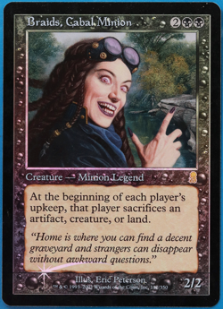 Braids, Cabal Minion FOIL Odyssey PLD Black Rare MTG CARD (ID# 505506) ABUGames - Image 1