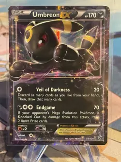 Pokemon TCG Umbreon EX XY Fates Collide Card 55/124 - Image 1