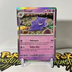 Gengar 094/165 - Holo Rare Scarlet & Violet 151 Pokemon TCG Card - NM - Image 1