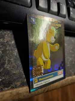 Digimon Animated Series 1999 Trading Card Bandai Holo Prism Monzaemon #27 U2/8 - Image 2