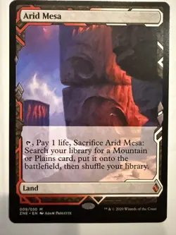 MTG: Arid Mesa Card Regular Zendikar Rising Expedition 009- NM - Image 1