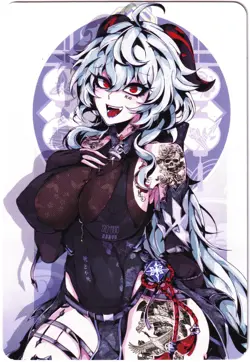 ACG Hentai sexy Card - Ganyu (punk) - Genshin Impact - Foil Ѡ sexy waifu - Image 3