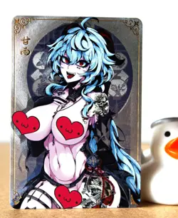 ACG Hentai sexy Card - Ganyu (punk) - Genshin Impact - Foil Ѡ sexy waifu - Image 4