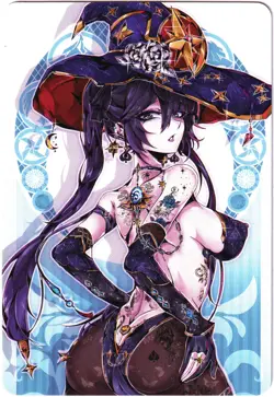 ACG Hentai sexy Card - Mona (punk) - Genshin Impact - Foil Ѡ sexy waifu - Image 3