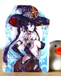 ACG Hentai sexy Card - Mona (punk) - Genshin Impact - Foil Ѡ sexy waifu - Image 5