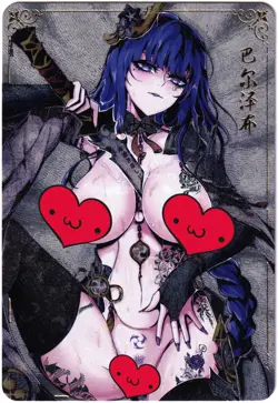 ACG Hentai sexy Card - Raiden Shogun (punk) - Genshin Impact - Foil Ѡ sexy waifu - Image 1