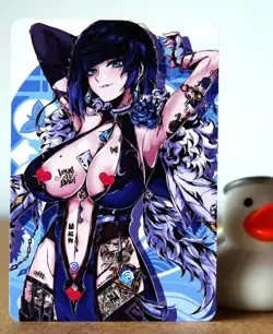 ACG Hentai sexy Card - Yelan (punk) - Genshin Impact - Foil Ѡ sexy waifu - Image 5
