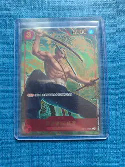 One Piece TCG Card Game Chinese Zoro OP01-025 SR Exclusive 1st Anniversary Alt - Image 1