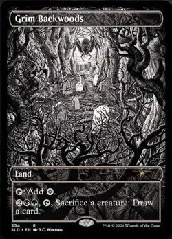 MTG English Grim Backwoods NM Foil Secret Lair - Image 1