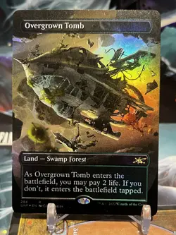 MTG | Overgrown Tomb (Borderless) [Unfinity] ✨FOIL✨ - Image 1