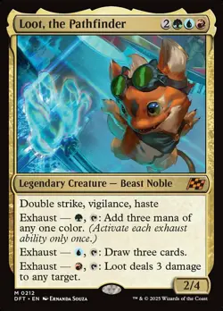 1x Loot, the Pathfinder NM-Mint, English Aetherdrift MTG Magic - Image 1