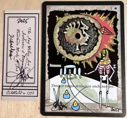 MTG Disenchant Alter Altered Sketch Art Amy WEBER Magic - Image 1