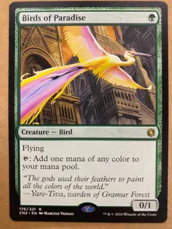 MTG 1x Birds of Paradise 176 Conspiracy Take the Crown Magic the Gathering x1 NM - Image 1