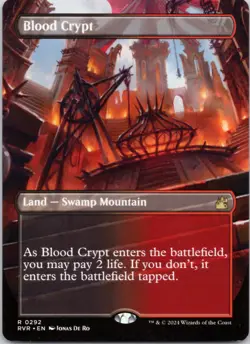 Blood Crypt (Borderless) 292 Ravnica Remastered LP MTG - Image 1