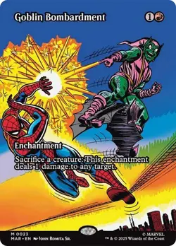 Goblin Bombardment (Borderless) Marvel Spider-Man Magic The Gathering MTG - Image 1