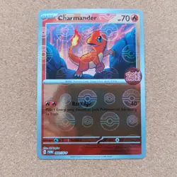 Choki Choki Charmander POKEBALL Reverse Holo 060/SV-P PROMO Pokemon Indonesia - Image 1