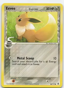 Eevee - 068/113 68/113 Delta Species Common Normal LP Pokemon TCG - Image 1