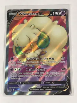 Pokemon TCG - Whimsicott V 160/172 Brilliant Stars - NM (Free Shipping $5+) - Image 1
