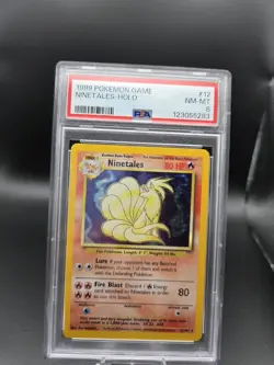 1999 Pokemon Game Ninetails - Holo PSA 8 NM-MT - Image 1