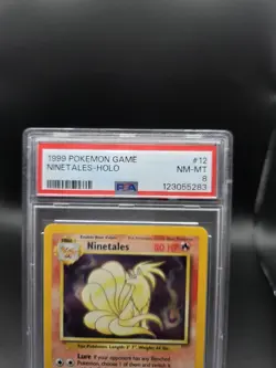 1999 Pokemon Game Ninetails - Holo PSA 8 NM-MT - Image 2