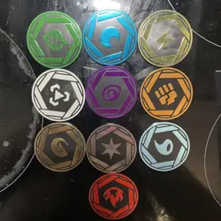 Official Pokemon 151 Mini-Tin Jumbo Energy Coins Complete Set x 10 coins - Image 1