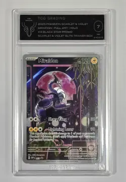 Pokemon Slab: Miraidon - 013 - SVP Black Star Promo - Graded TCG N/M 7 - Image 1