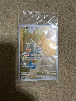 Pokemon Sealed Mimikyu 75 Pokemon Center Stamped ETB Promo from Paldean Fates - Image 1