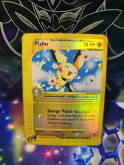Pokemon TCG Pichu Expedition 22/165 Reverse Holo Holo Rare - Image 1