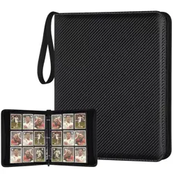 9 Pocket Card Binder, Premium Zip Trading Card Binder, 720 Double Sided Pocke... - Image 1