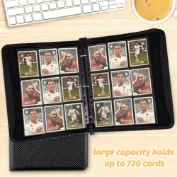 9 Pocket Card Binder, Premium Zip Trading Card Binder, 720 Double Sided Pocke... - Image 3