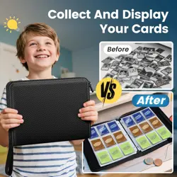 Trading Card Binder with Sleeves, 9 Pocket Trading Card Binder Premium 720 Do... - Image 4