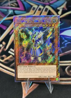 Thunder King Rai-Oh Platinum Secret Rare Card RA03-EN206 Quarter Century Bonanza - Image 1