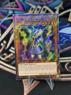 Thunder King Rai-Oh Platinum Secret Rare Card RA03-EN206 Quarter Century Bonanza - Image 2