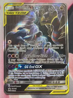 Pokemon Garchomp & Giratina GX SM193 Holo Promo Card Sun and Moon Tag Team (LP) - Image 1