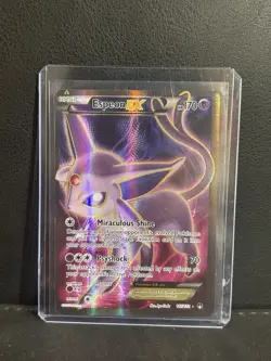 Pokemon TCG Espeon EX Holo Full Art Ultra Rare Card 117/122 XY Breakpoint - Image 1