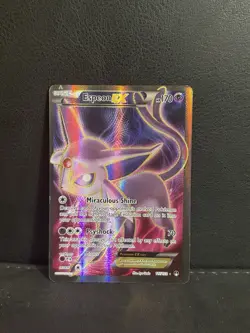 Pokemon TCG Espeon EX Holo Full Art Ultra Rare Card 117/122 XY Breakpoint - Image 3