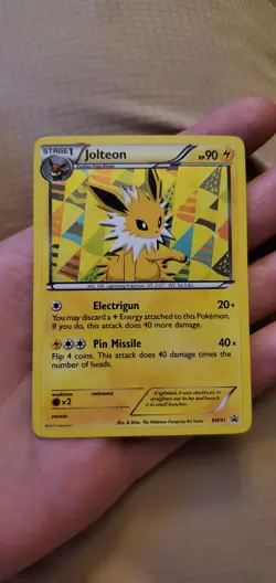 Pokemon TCG Jolteon Black Star Promo BW91 Holo Card Near Mint Condition - Image 1