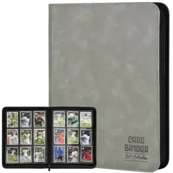 Trading Card Binder, Premium 9 Pocket Double Sided 540 Pocket PU Card Collect... - Image 1