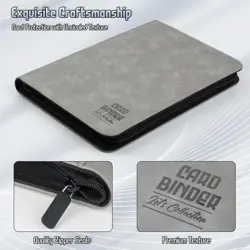 Trading Card Binder, Premium 9 Pocket Double Sided 540 Pocket PU Card Collect... - Image 2