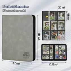Trading Card Binder, Premium 9 Pocket Double Sided 540 Pocket PU Card Collect... - Image 3