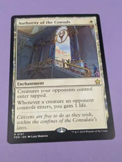 MTG Magic: Foundations: Authority of the Consuls #0137 Rare - LP - Image 1