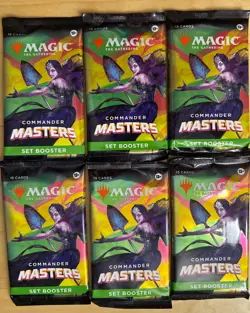 [MTG] Commander Masters Set Booster Pack x6 Factory Sealed! - Image 1