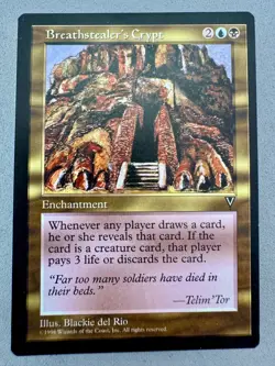 Breathstealer's Crypt Mirage Regular MTG-Unplayed Near Mint-Vintage RESERVE LIST - Image 1