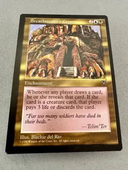 Breathstealer's Crypt Mirage Regular MTG-Unplayed Near Mint-Vintage RESERVE LIST - Image 3