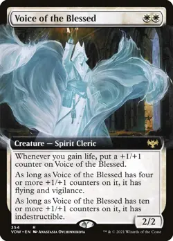 MTG - Voice of the Blessed (Extended) (Foil) - Innistrad: Crimson Vow - X1 - LP - Image 1