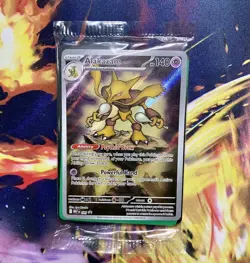2025 Pokemon Mega Evolution Black Star Promo #009 Alakazam Sealed - Image 1