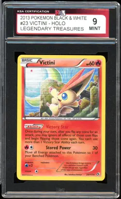 2013 Pokemon Legendary Treasures #23 Victini Holo KSA 9 Mint - Image 1