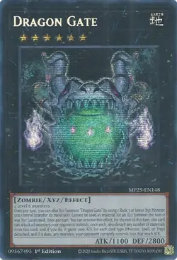 Yugioh Dragon Gate MP25-EN148 Prismatic Secret Rare 1st Edition - Image 1