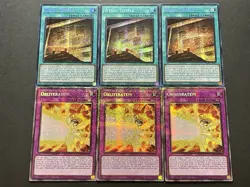 3x Wedju Temple + 3x Obliterate!!! | NM | 1st Ed | Starlight Rares | YuGiOh! - Image 1